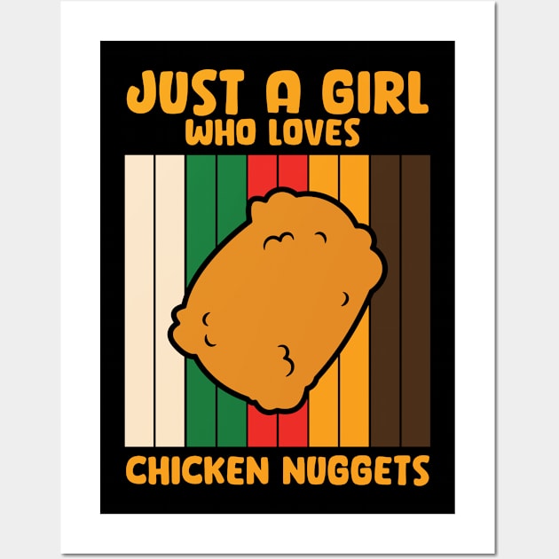 Chicken Nugget Girl Wall Art by TomCage